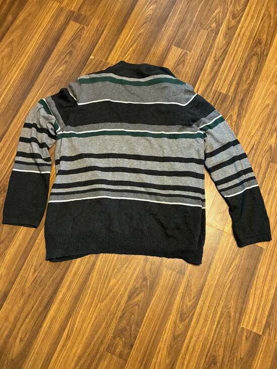 Croft & Barrow XL Women's Striped Open Front Cardigan Sweater - Picture 2 of 4